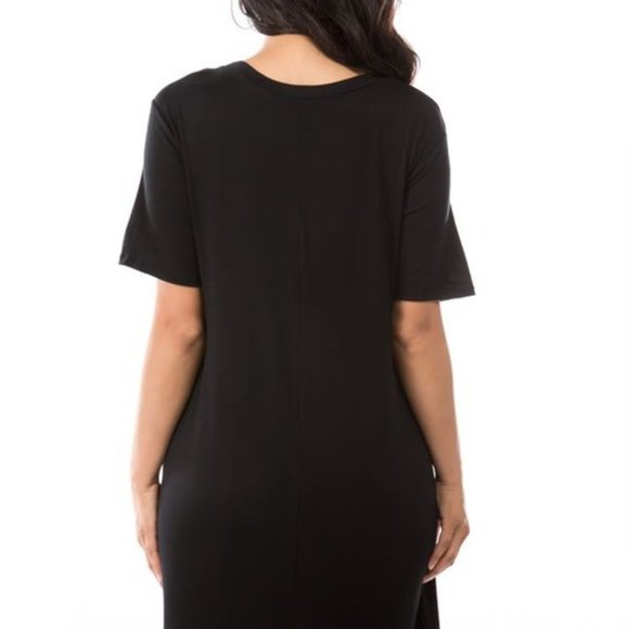 BLACK LIVES MATTER GRAPHIC OVERSIZED TEE DRESS - Picture 2 of 5